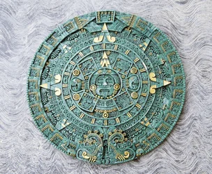 Souvenir Copy of The Great Calendar Stone, Aztec, 16th century